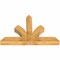 Ekena Millwork Richland Rough Sawn Timber Gable Bracket, Western Red Cedar, 60"W x 40"H x 6"D x 6"F, 16/12 Pitch GBW060X40X0606RIC00RWR - alternate 2